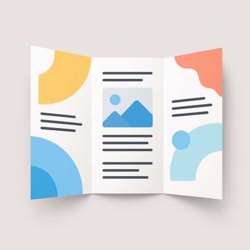 Brochure pieghevole 3 ante